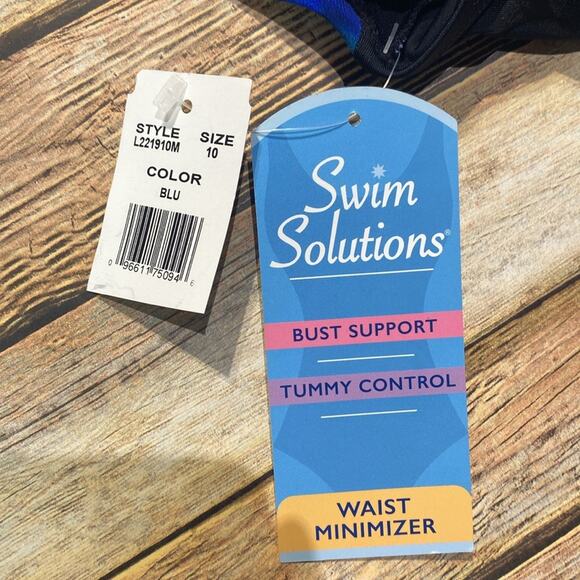 Swim Solutions One Piece Suit NWT - Picture 3 of 3